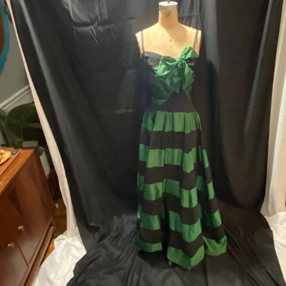 Vintage green&black - evening junior miss registered original design F.O.G.A. - Picture 14 of 16